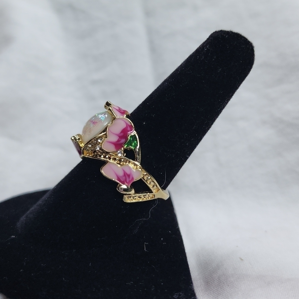 FLORAL OPAL RING - Picture 3 of 4